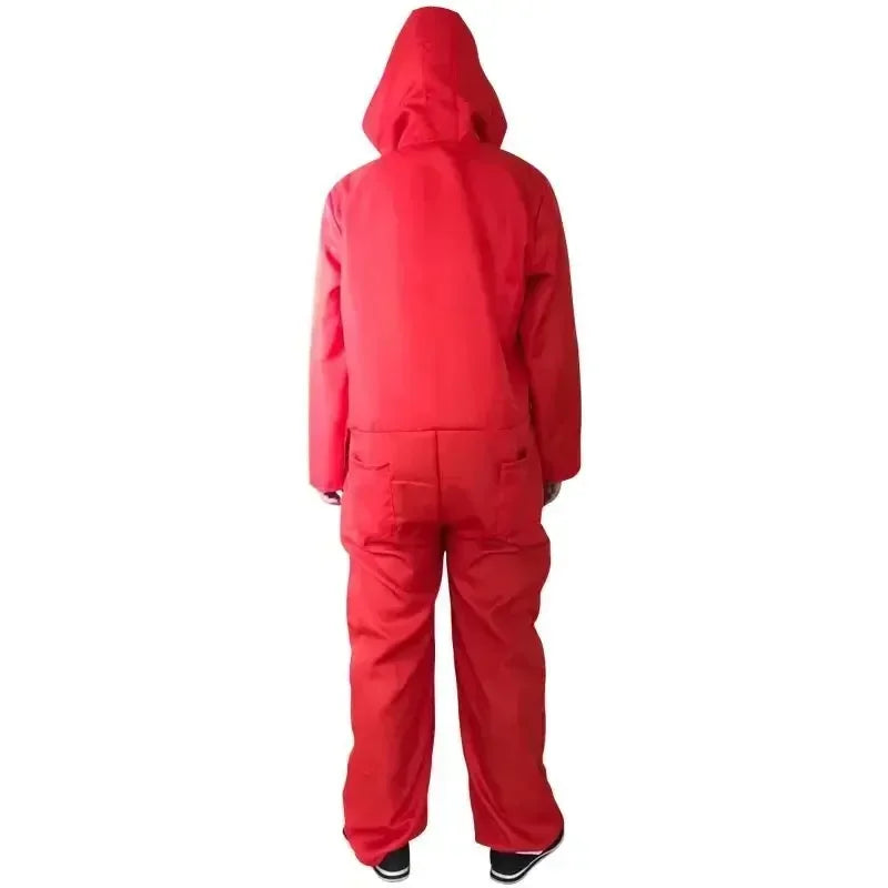 2025halloween Anime Salvador Dali Cosplay Kostuum Halloween Rode Jumpsuit Carnaval Party Cos Kostuum Kostuum Pak Voor Kind