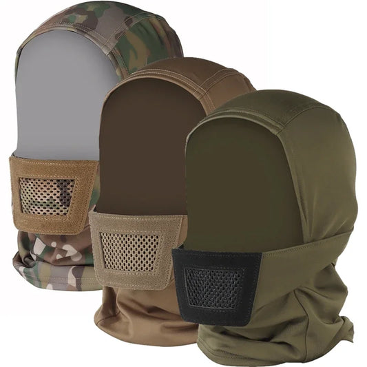 Tactical Knight Mask Outdoor Breathable Elastic Soft Mask Shooting Airsoft Free Ears Face Protective Airsoft Combat Headgear