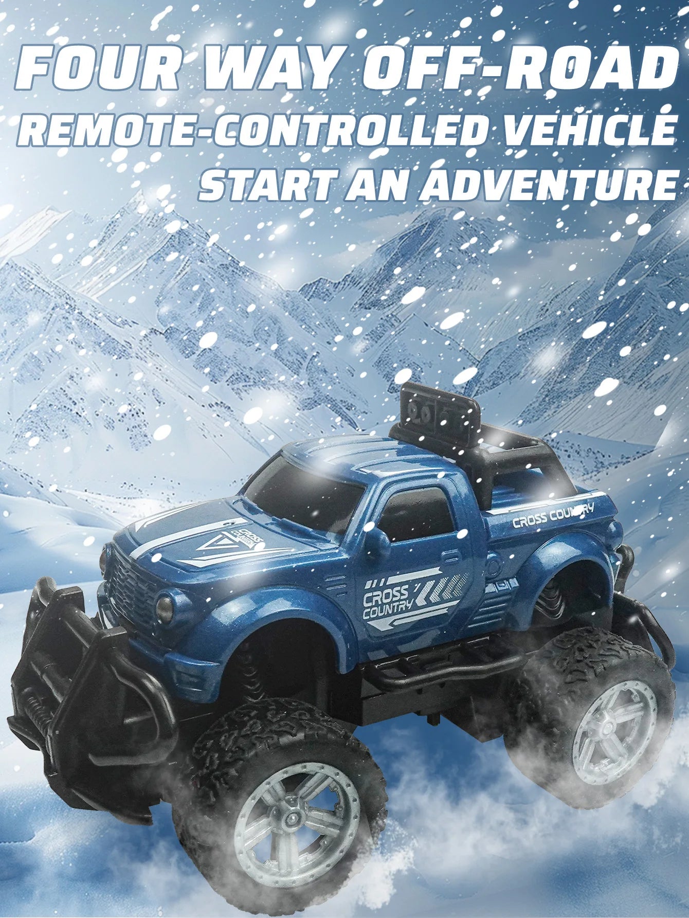 Remote controlled off-road toy car rechargeable four-wheel drive alloy climbing car high-speed remote control car