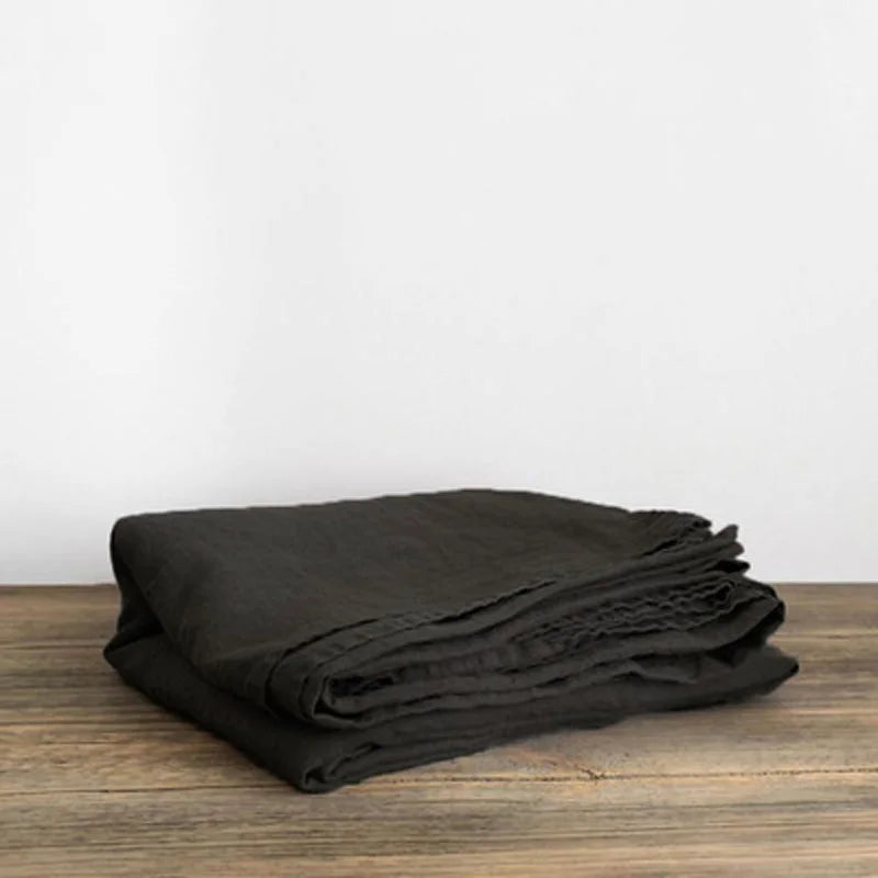 Washed Linen Bed Sheets, Natural Linen Bed Sheets, 1-Piece Set, Breathable and Super Soft Bedding (Excluding Pillowcases)