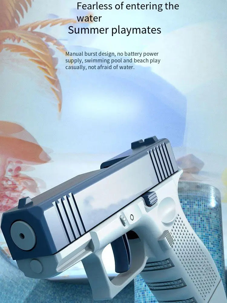 Summer Water Gun non Electric Pistol High-pressure Full Automatic Shooting Water Beach Toy Gun For kid Children Boys Girls Adult