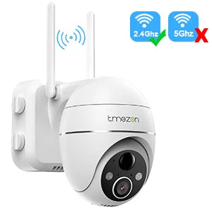TMEZON Solar Surveillance Camera Outdoor Battery, 2K Wireless PTZ WLAN IP Camera Outdoor Solar Camera with Colour Night Vision