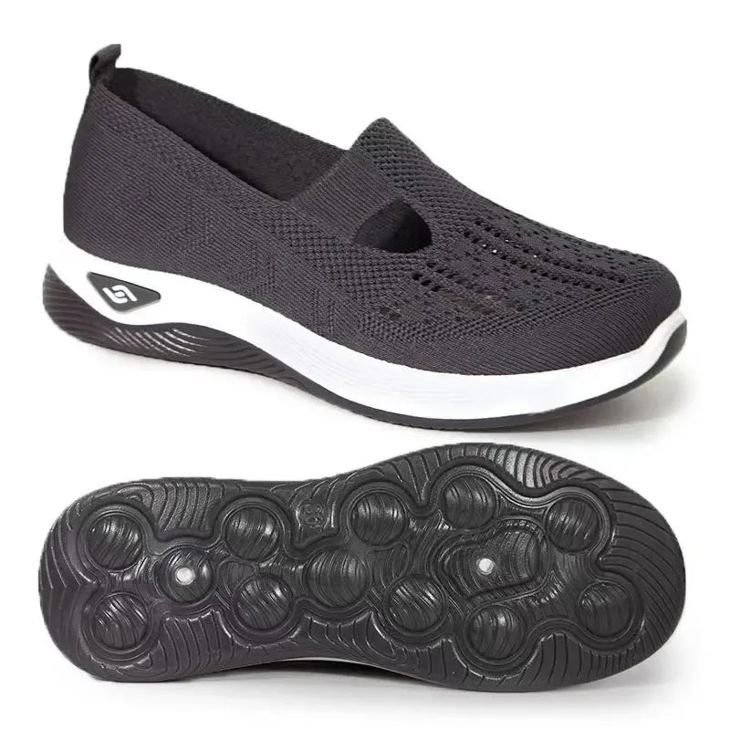 Orthopedic Shoes for Women Walking Shoes Slip On Arch Support Memory Foam Breathable Sneakers Summer Comfortable Casual Trainers - Belvar