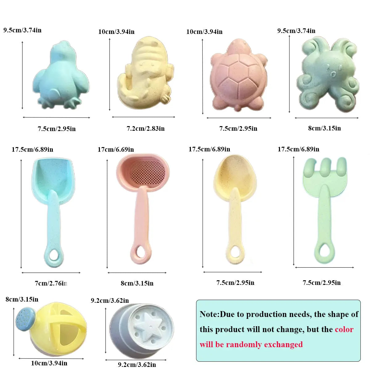 11/5/1 PCS Beach Sand Play Water Set Folding Bucket Summer Toys for Children Kids Outdoor Game Sandbox Accessories Color Random