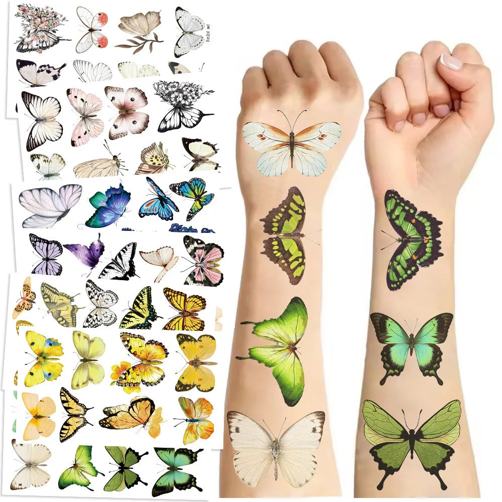 10 Sheets Dinosaurs Tattoo Sticker Temporary Fake Tattoo Arm Hands Body Waterdichte Tatouages Pour Kids Toy Gift