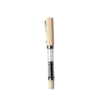 Student Practise Calligraphy Plastic Transparent Fountain Pen F Nib 0.5mm Hooded Nib 0.38mm Color Ink Pens School Supplies