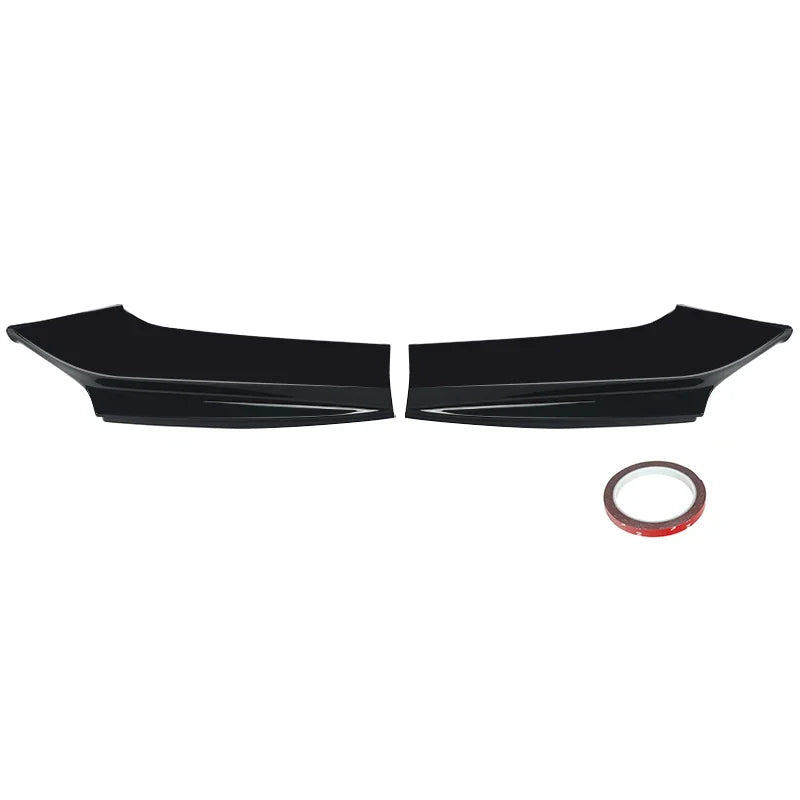 2Pcs / Set Front Bumper Splitters Lip Flaps Cupwings Aprons for BMW 5 Series F10 M5 Bumper 2011 - 2017 Carbon Fiber / FRP