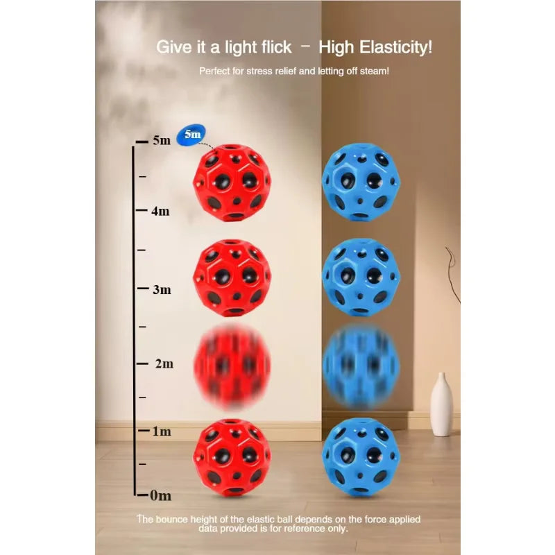 Unpress Toys Wrist High Elastic Hole Hole Moon Stone Foam Swing Ball Children Adult Sports Gifts