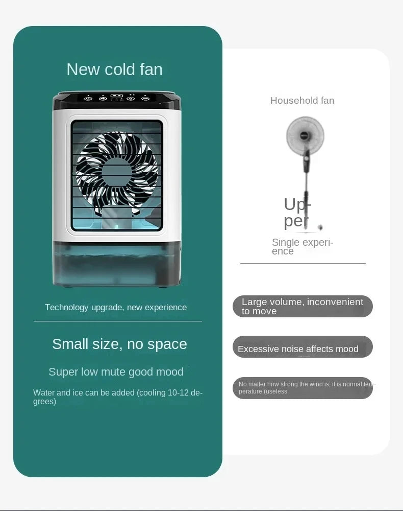 USB desktop fan mini water cooling fan small air conditioning office dormitory spray humidification fan cooler large water tank