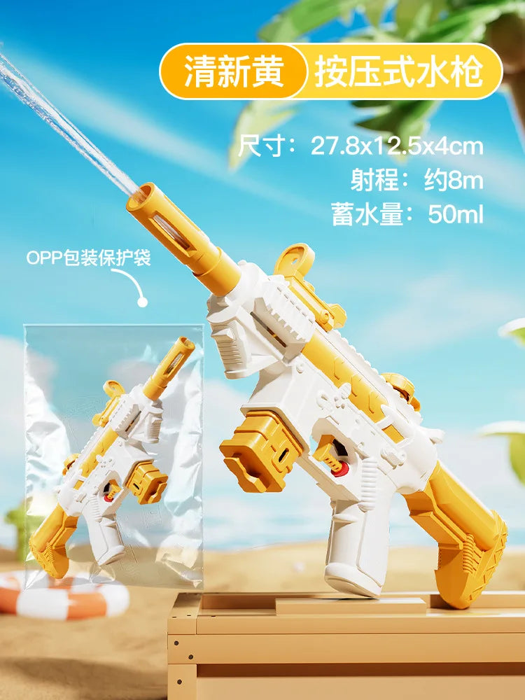 Summer Water Gun M416 non Electric Pistol High-pressure Full Automatic Shooting Water Beach Toy Gun For kid Children Boys Girls