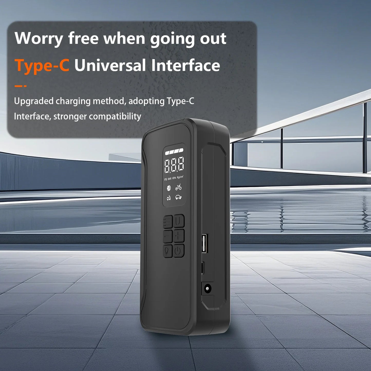 Wireless Air Pump 150psi Touch Screen Portable Electric Tire Inflator For Car Bicycle Motorcycle Mini Air Compressor Injector
