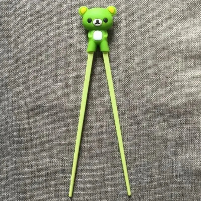 1pc Cute Bear Kids Chopsticks Toddler For Kids Learning Training Chopsticks Aids Sushi Chopsticks Learner Helper Kids Favors