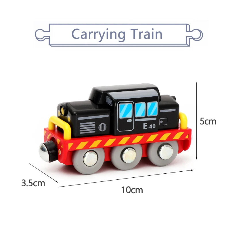 Variety Of Optional Track Magnetic Cars Multi-Purpose Vehicles Compatible Brand Wooden Scene Track Car Toys Children's Gifts W09