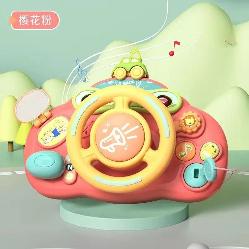 Steering Wheel Car Toys Rear Kids Simulates Driving  Seat  Baby Car  Comfort