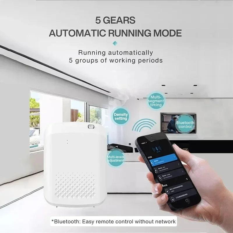 Smart Fragrance Diffuser 500m³ Bluetooth Control Smell Distributor Electric Aromatic Oasis Hotels Air Fresheners For Home