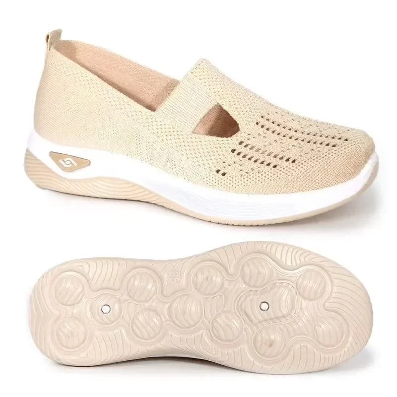 Orthopedic Shoes for Women Walking Shoes Slip On Arch Support Memory Foam Breathable Sneakers Summer Comfortable Casual Trainers - Belvar