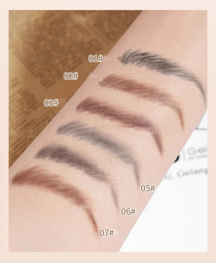 1/3/5/10pcs Ultra-fine Eyebrow Pencil 2mm Line Smooth Soft Eyebrow Pencil Brown Waterproof Long Lasting Make-up Pen with Brush
