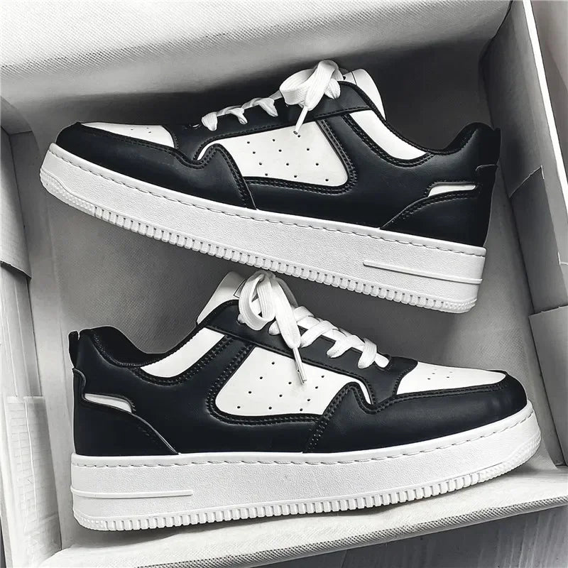Men's Shoes Comfortable Classic Sports White Fashion Trend Simple and Versatile Casual Outdoor Breathable Walking Flat Shoes - Belvar