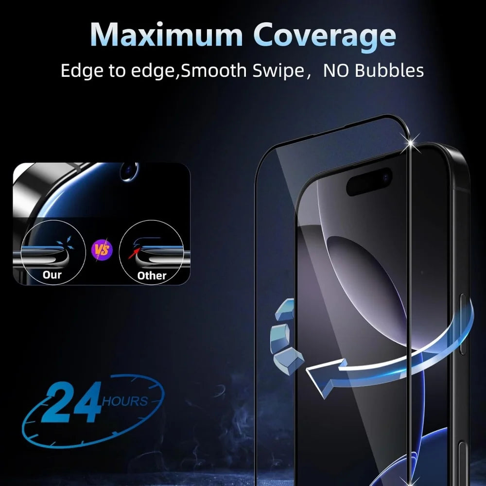 3+1 Screen Protector For iPhone 17 16e 16 15 14 13 Pro Max Tempered Glass For iPhone 16 15 14 Plus Protector Pantalla iPhone 11 13 12 Mini Pelicula Cristal templado iPhone 16e Camera Lens Film