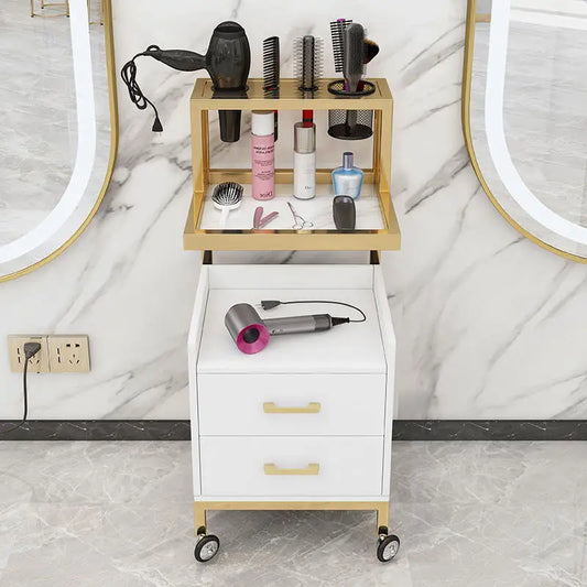 Hair Salon Styling Car Beauty Salon Tool Car Hair Salon Trolley four wheels - Belvar