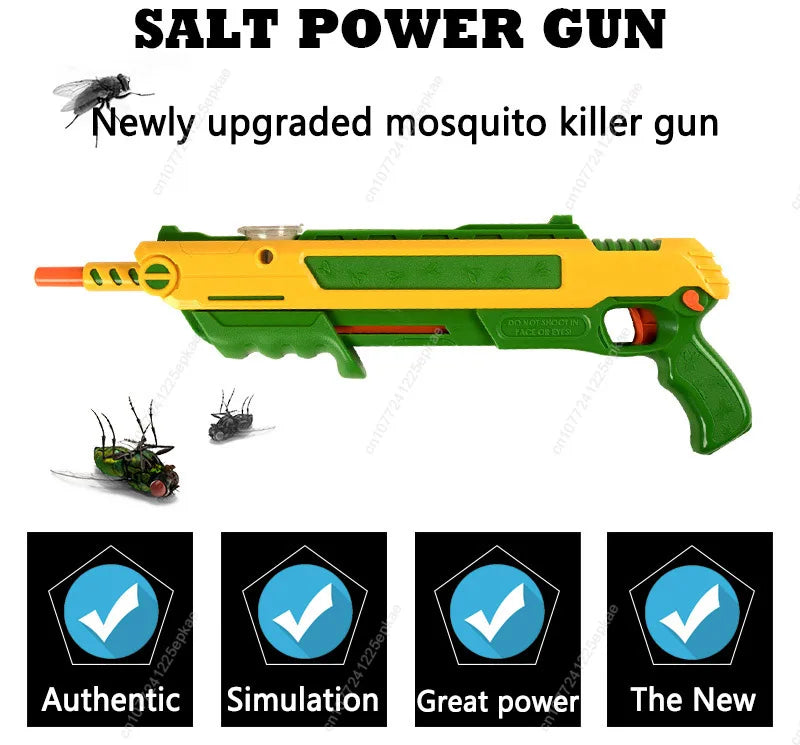 The New 3.0 Fly Killing Gun Can Be Equipped With Laser Aiming, Manual Salt Gun, Children's Toy, Adult Toy Mosquito Killing Gun