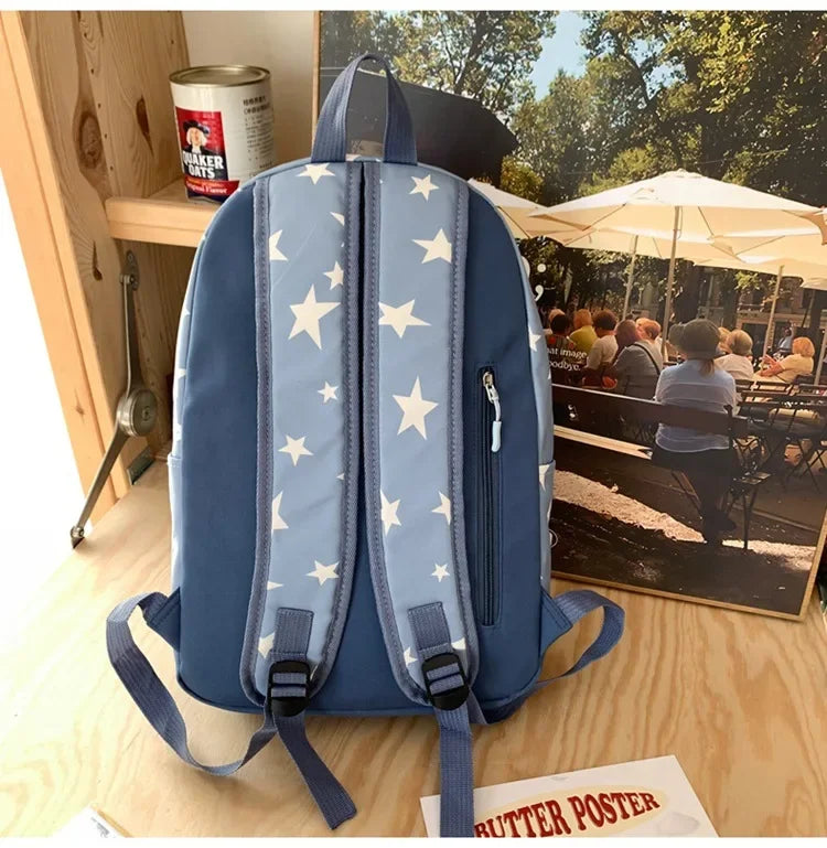 Star Backpack for Women Men 17 Inch Star Laptop Backpack College Bag Cute Travel Backpack Student Back To School Casual Bookbag