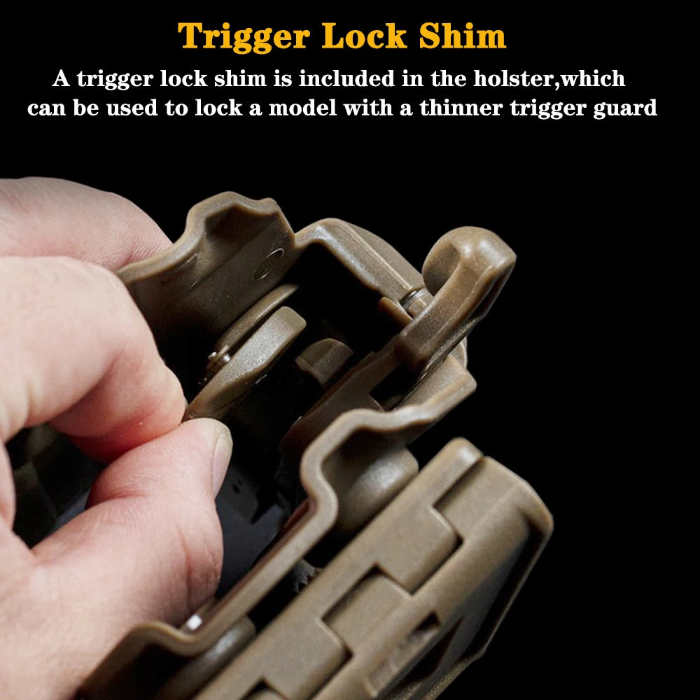 Tactical Universal Quick Pull Gun Holster for GLOCK 17/20/21/22/31/37.GRAND POWER 45/P1/P11/P40.H&K 45/VP40.S&W M&P 22/SW40F