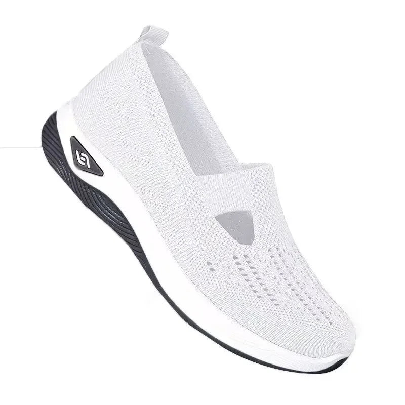Orthopedic Shoes for Women Walking Shoes Slip On Arch Support Memory Foam Breathable Sneakers Summer Comfortable Casual Trainers - Belvar