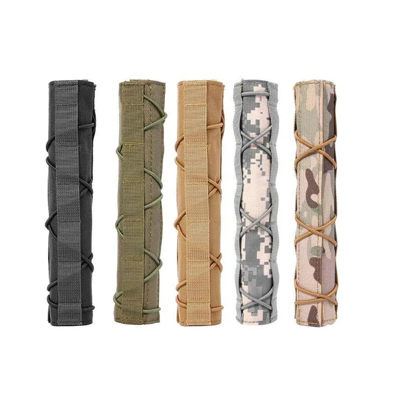 1000D Tactical Airsoft Suppressor Cover Sniper Airsoft Silencer Protector Cover Case Camouflage for Hunting Shooting