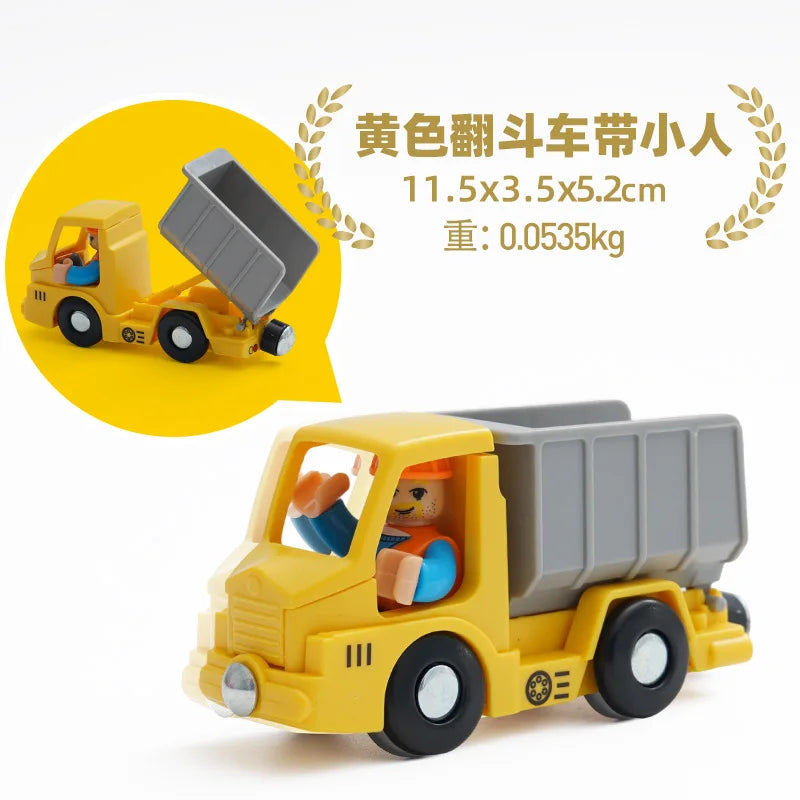 Variety Of Optional Track Magnetic Cars Multi-Purpose Vehicles Compatible Brand Wooden Scene Track Car Toys Children's Gifts W09