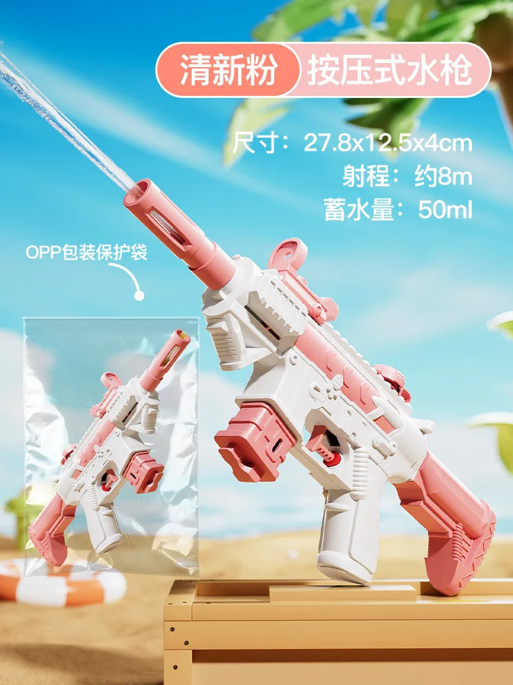 Summer Water Gun M416 non Electric Pistol High-pressure Full Automatic Shooting Water Beach Toy Gun For kid Children Boys Girls