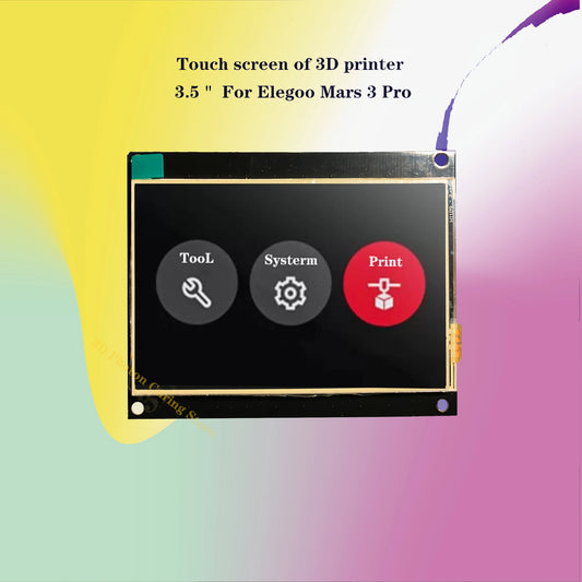 Touch screen of 3D printer  3.5＂ for Elegoo Mars 3 Pro 6.6-Inch 4K lcd UV curing 3D printer accessories and components