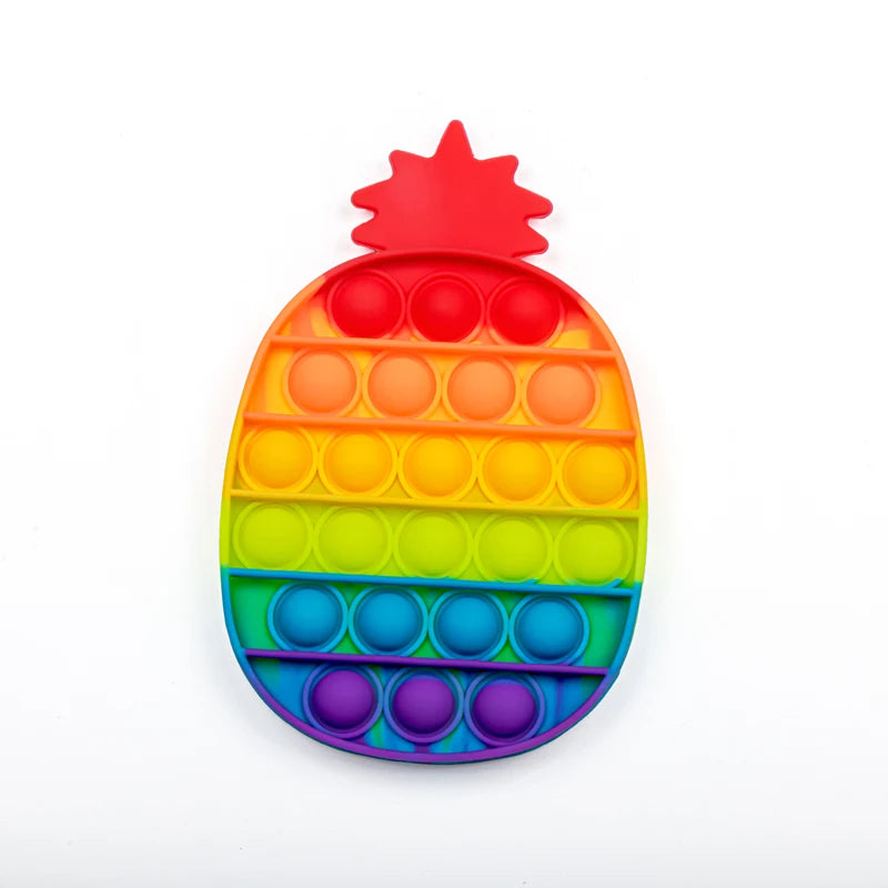 2023 Newest Silicone Rubber Anti Anxiety Stress Relief Push Pop Fidget Toys Squeeze The Toy For Kids Adults Special Needs