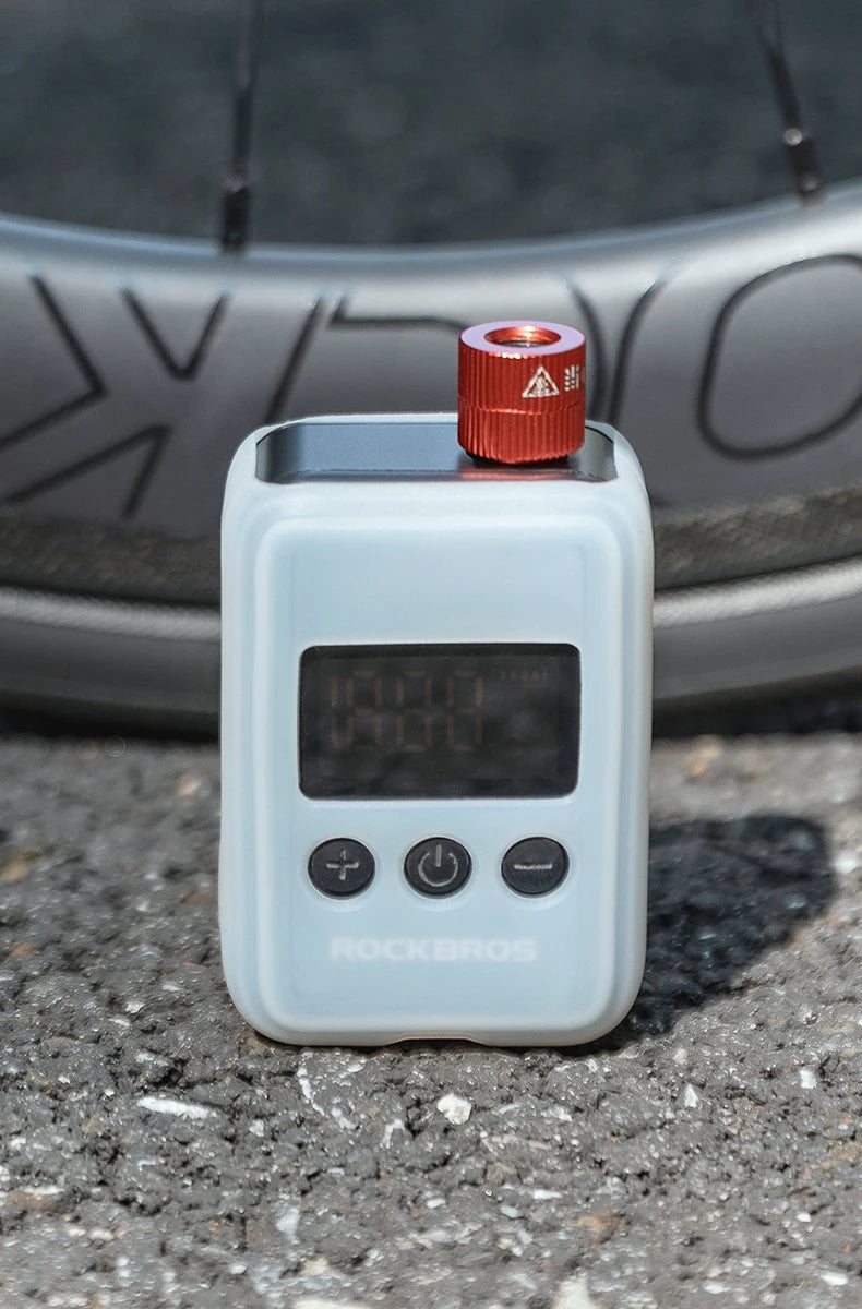 ROCKBROS 150 PSI Portable Pocket Bike Electric Air Pump With Digital Pressure MINI Fast Rechargeable Compressor Tire Inflator