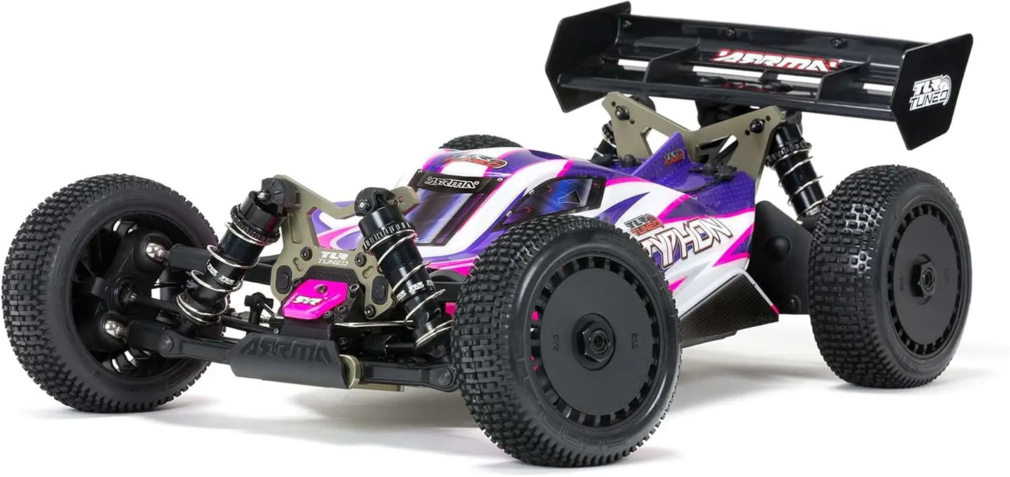 RC Car 1/8 TLR Tuned 4WD Roller Buggy, Pink/Purple, ARA8306