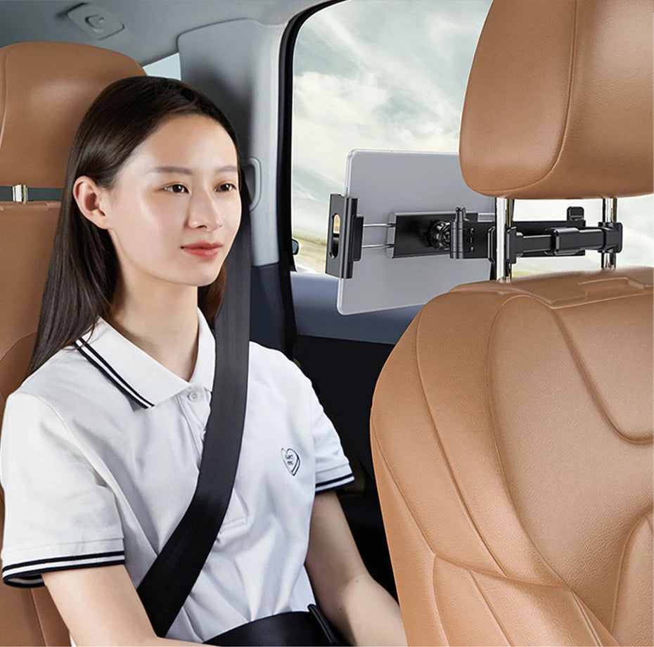 Telescopic Car Rear Pillow Phone Holder Tablet Rotating Car Seat Rear Stand Headrest Bracket for Phone Tablet 5 13 Inch