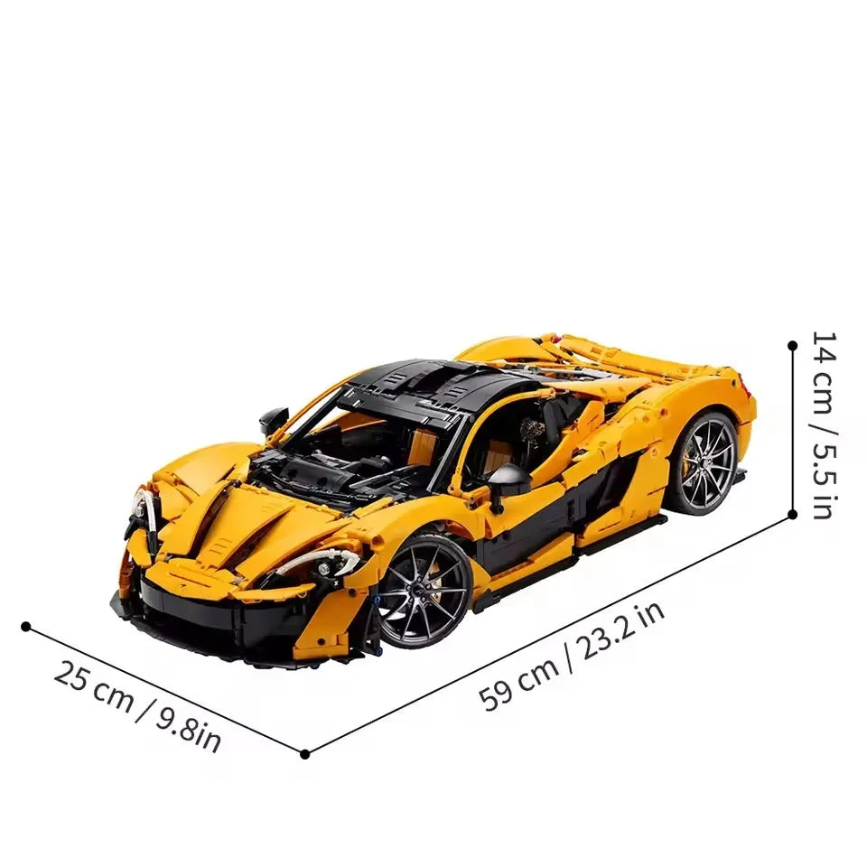 2025Hot3893Pcs Technical  P1 Super Racing Car Building Blocks Model Super Sports Cars Bricks Toys for Boys Gifts
