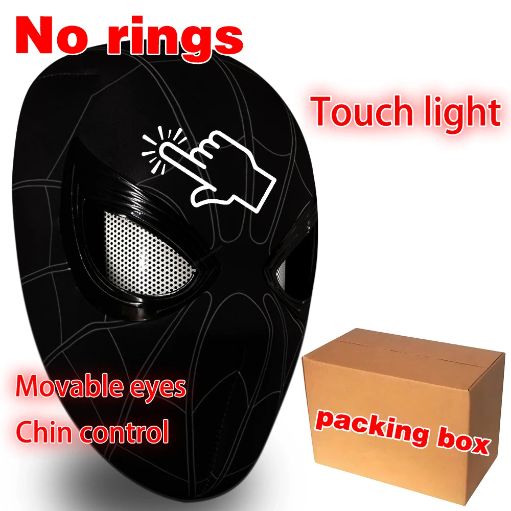 Spiderman Mask Eyes Movable Remote Control Peter Parker Spiderman toys children  Halloween Cosplay Costume Mask Christmas Gifts