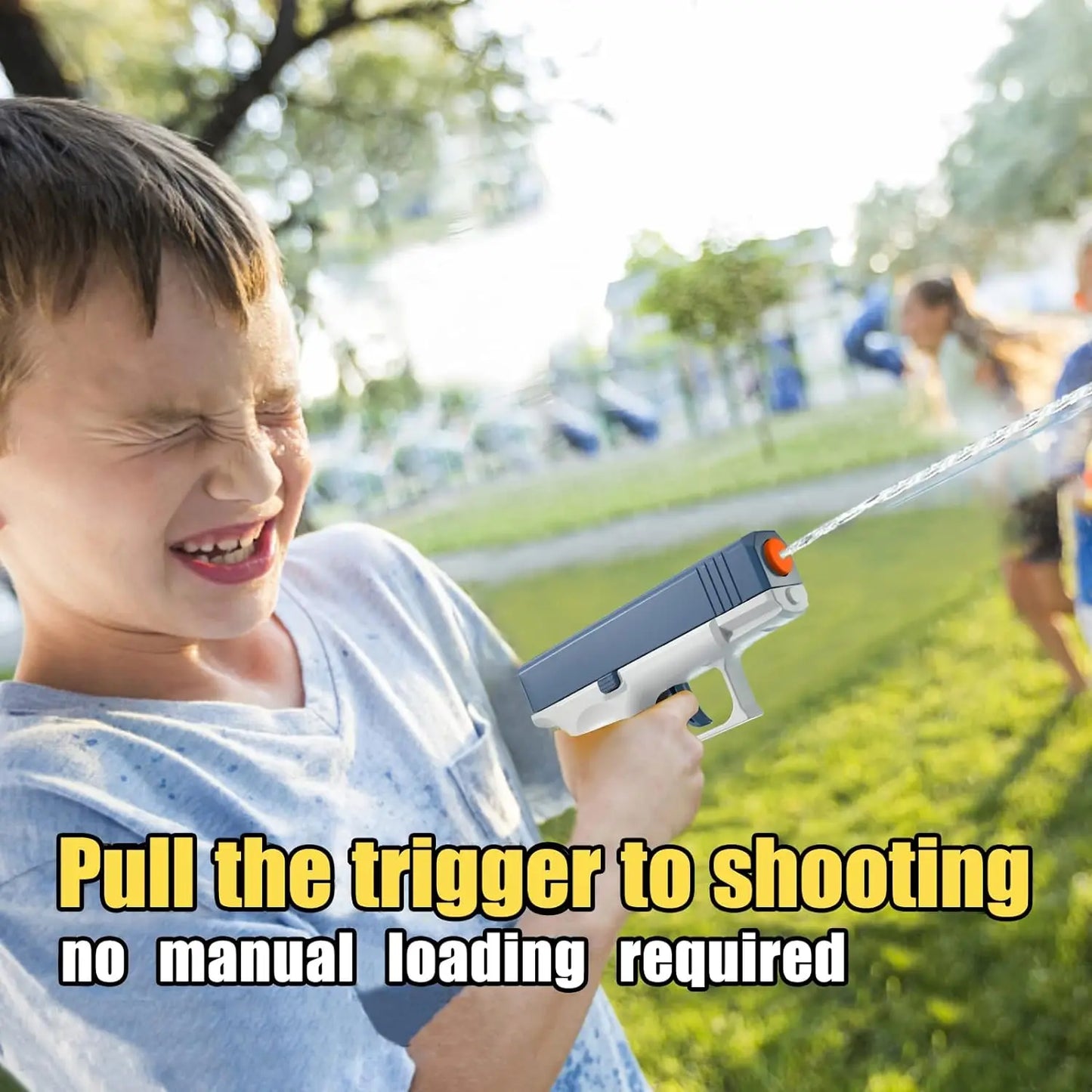 Summer Water Gun non Electric Pistol High-pressure Full Automatic Shooting Water Beach Toy Gun For kid Children Boys Girls Adult