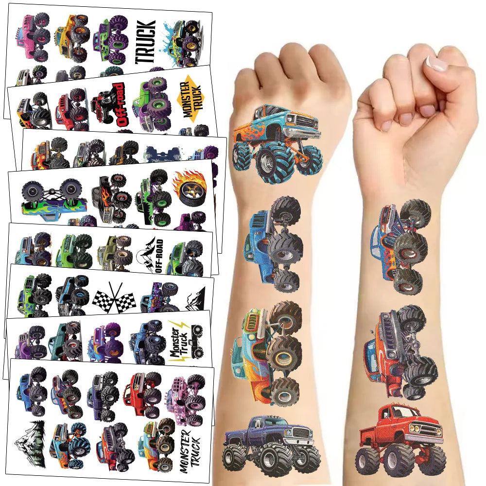 10 Sheets Dinosaurs Tattoo Sticker Temporary Fake Tattoo Arm Hands Body Waterdichte Tatouages Pour Kids Toy Gift