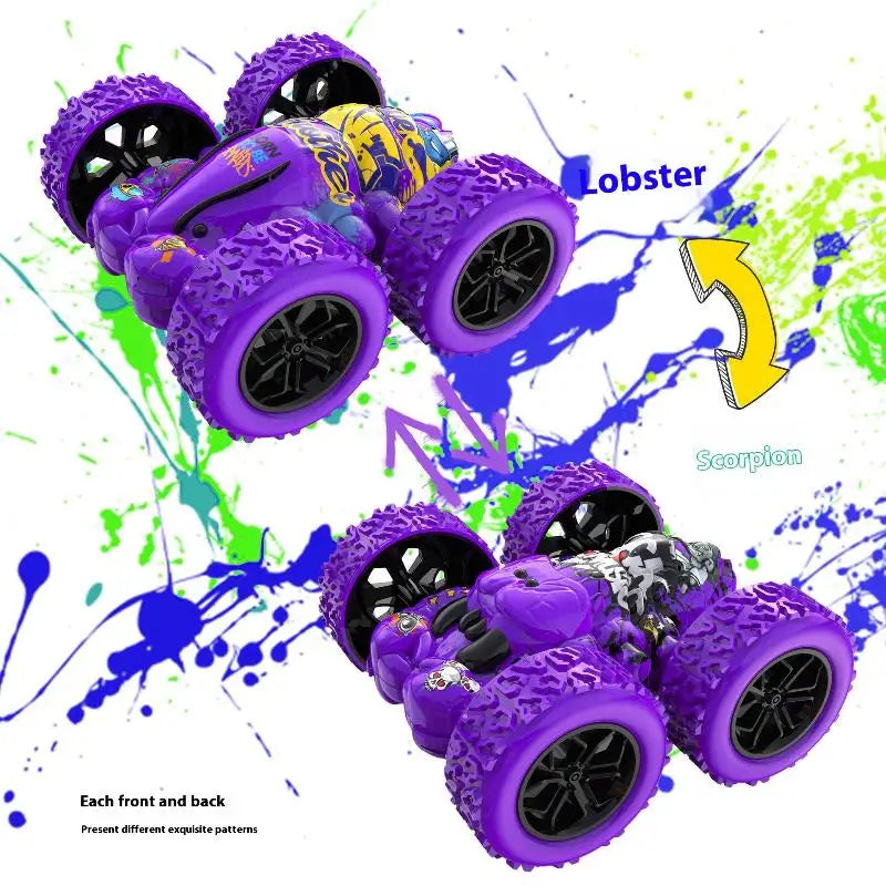 1 Piece Fun Double-sided Car Inertial Safety Anti-Collision Anti-fall Model Children's Toy Car Sliding Off-road Vehicle