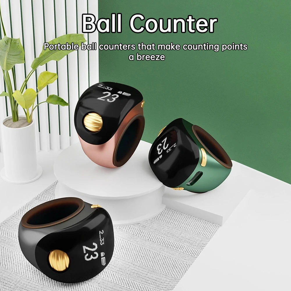 18/20/22mm Hand Press Electronic Digital Counting Counter Ethnic Style Portable Points Rechargeable Ring Ring Idea Tally Counter