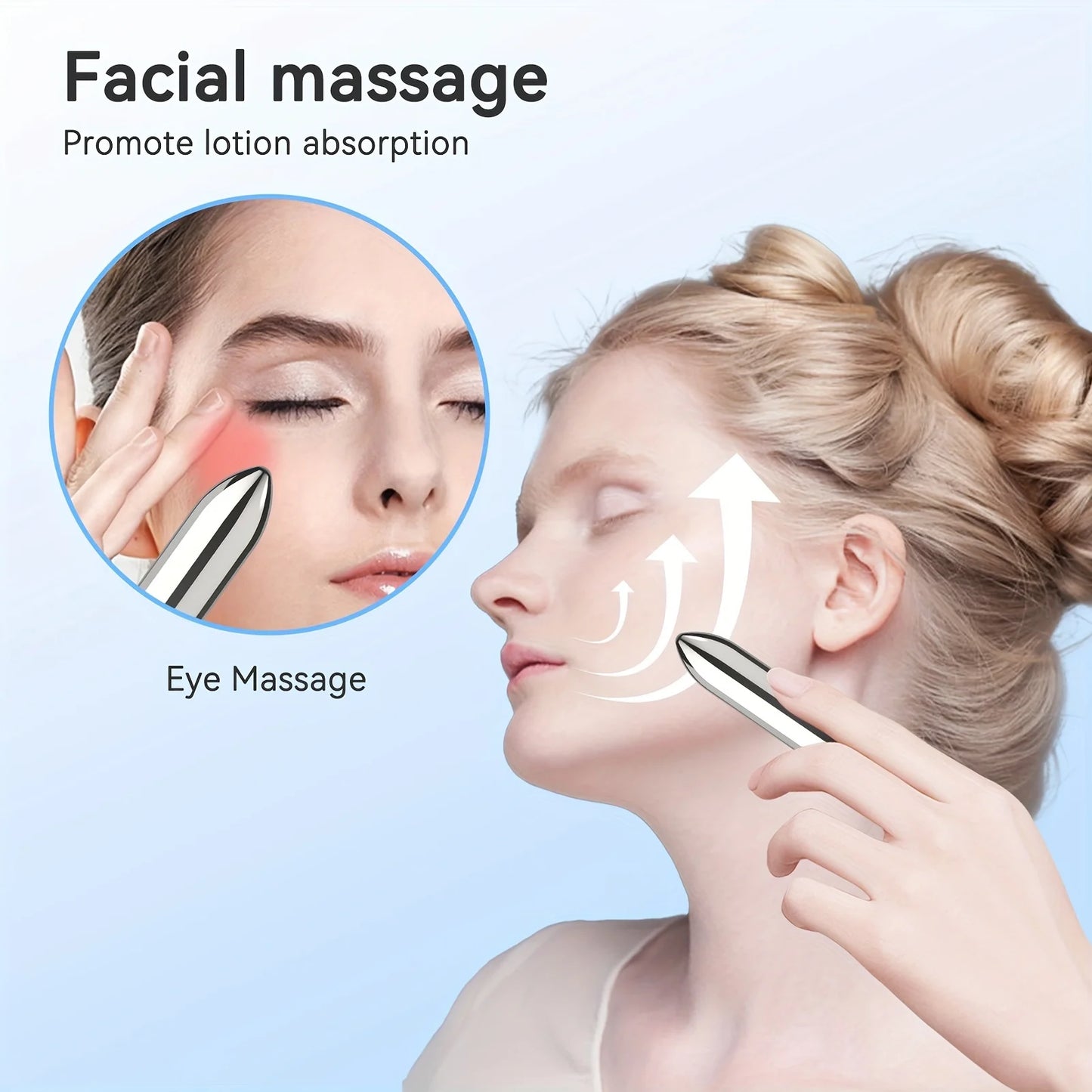 1pc Mini Vibrating Massager, Facial And Eye Massage Treatment Relaxes, Promotes Lotion Absorption, Lipstick Size, Mini Portable