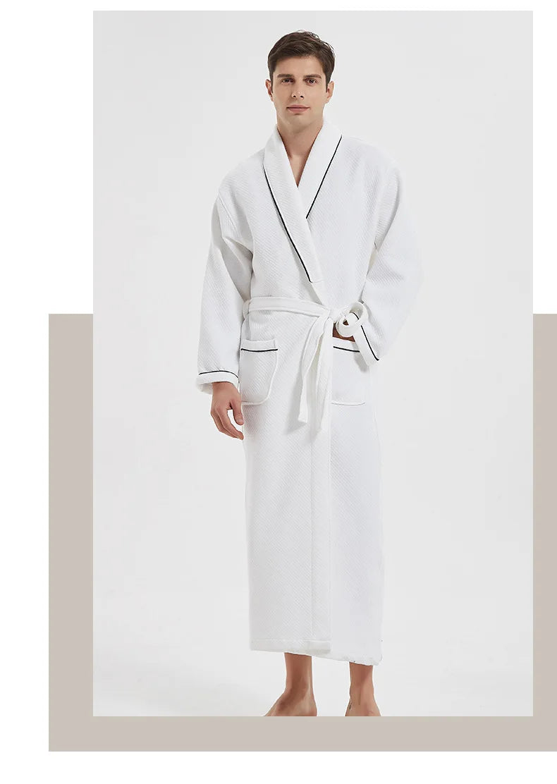 Women Bathrobe Cotton Thick Sleepwear Winter Warm Robe Dressing Gown Casual Long Sleeve Bathrobes Home Wear Clothes Kimono Robe
