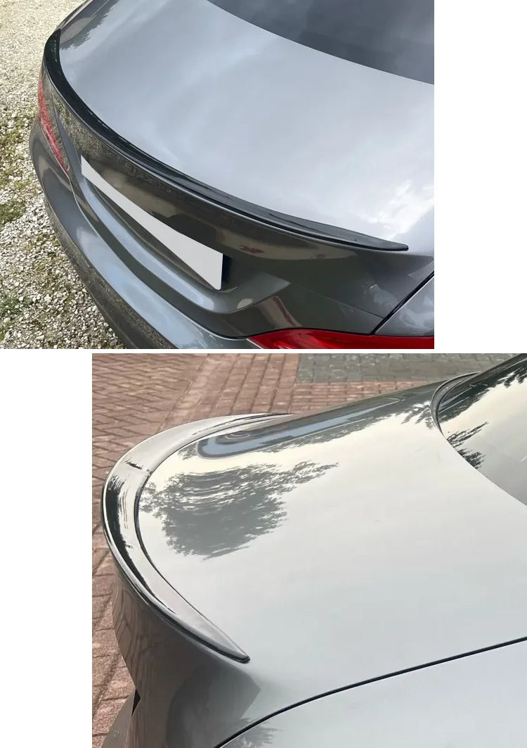 Suitable For Mercedes-Benz C-Class C63 C43 C180 C200 C250 C300 C400 C450 AMG Black Boot Trunk Wing Spoiler W205 Sedan 2015+