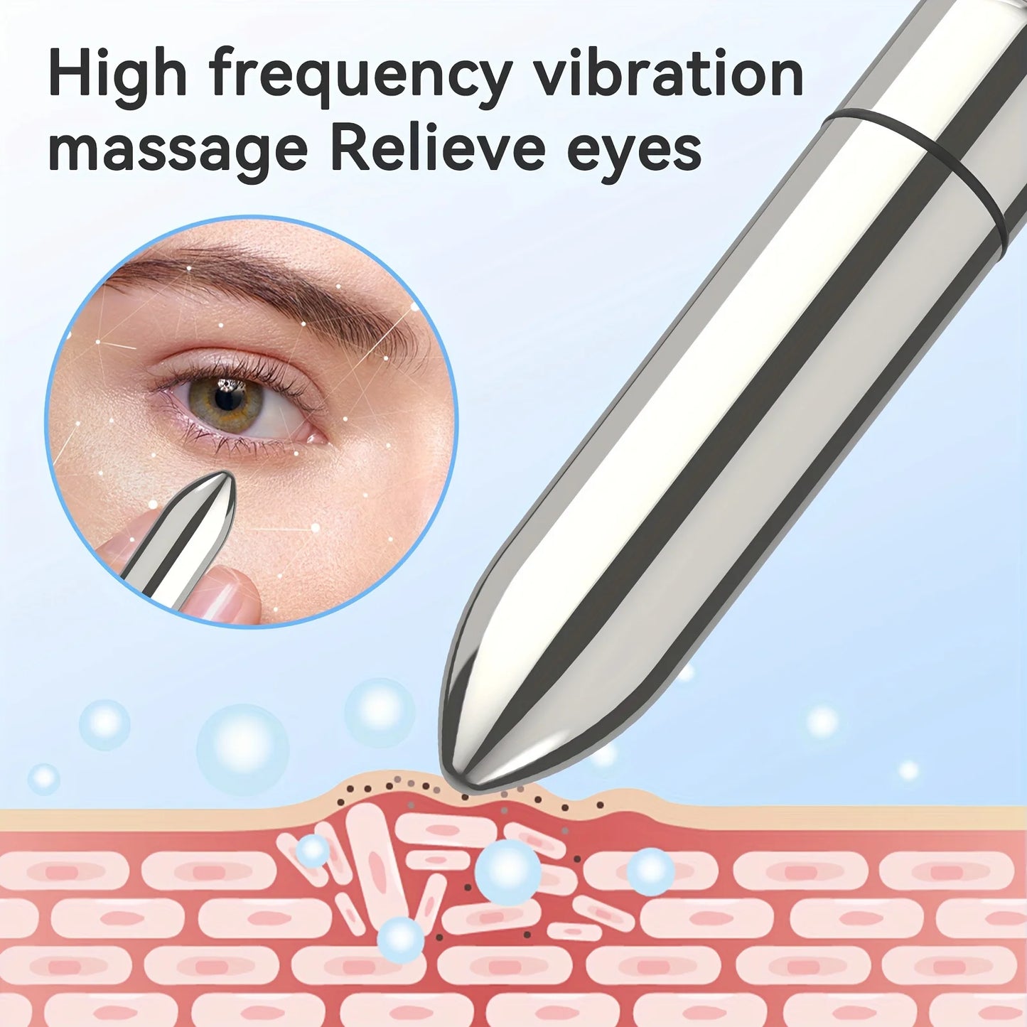 1pc Mini Vibrating Massager, Facial And Eye Massage Treatment Relaxes, Promotes Lotion Absorption, Lipstick Size, Mini Portable