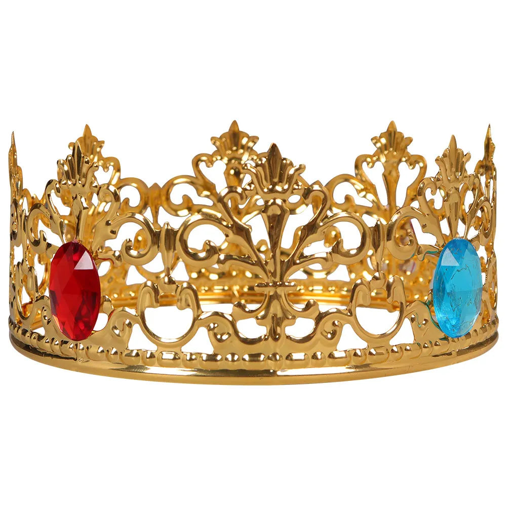 Princess Cos Peach Cosplay Fantasia Costume Crown Accessory Disguise for Women Girls Adult Halloween Carnival Party Prop