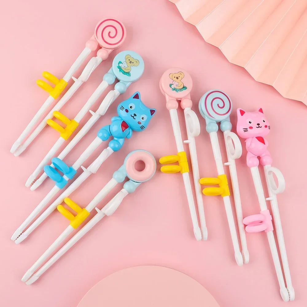 1pcs Cute Cat Kids Chopsticks Toddler for Kids Learning Training Chopsticks Aids Sushi Chopsticks Learner Helper Kids Favors