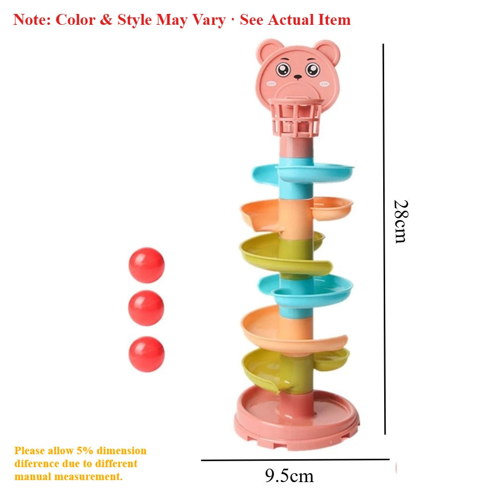 Rolling Ball Baby Toys Development Games Montessori Educational Toys Montessori Activity Stacking Toys For Babies(Color Random)