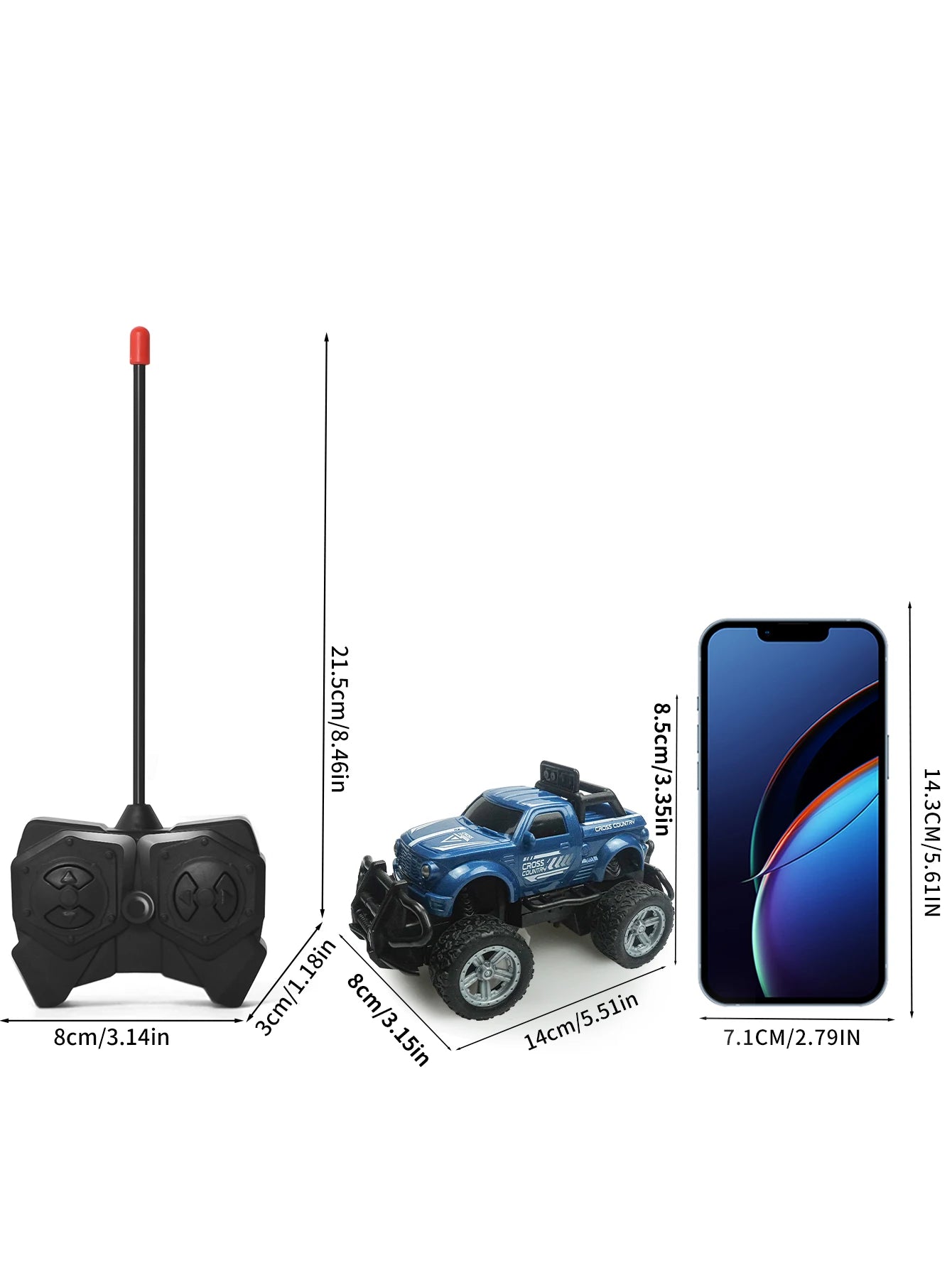 Remote controlled off-road toy car rechargeable four-wheel drive alloy climbing car high-speed remote control car